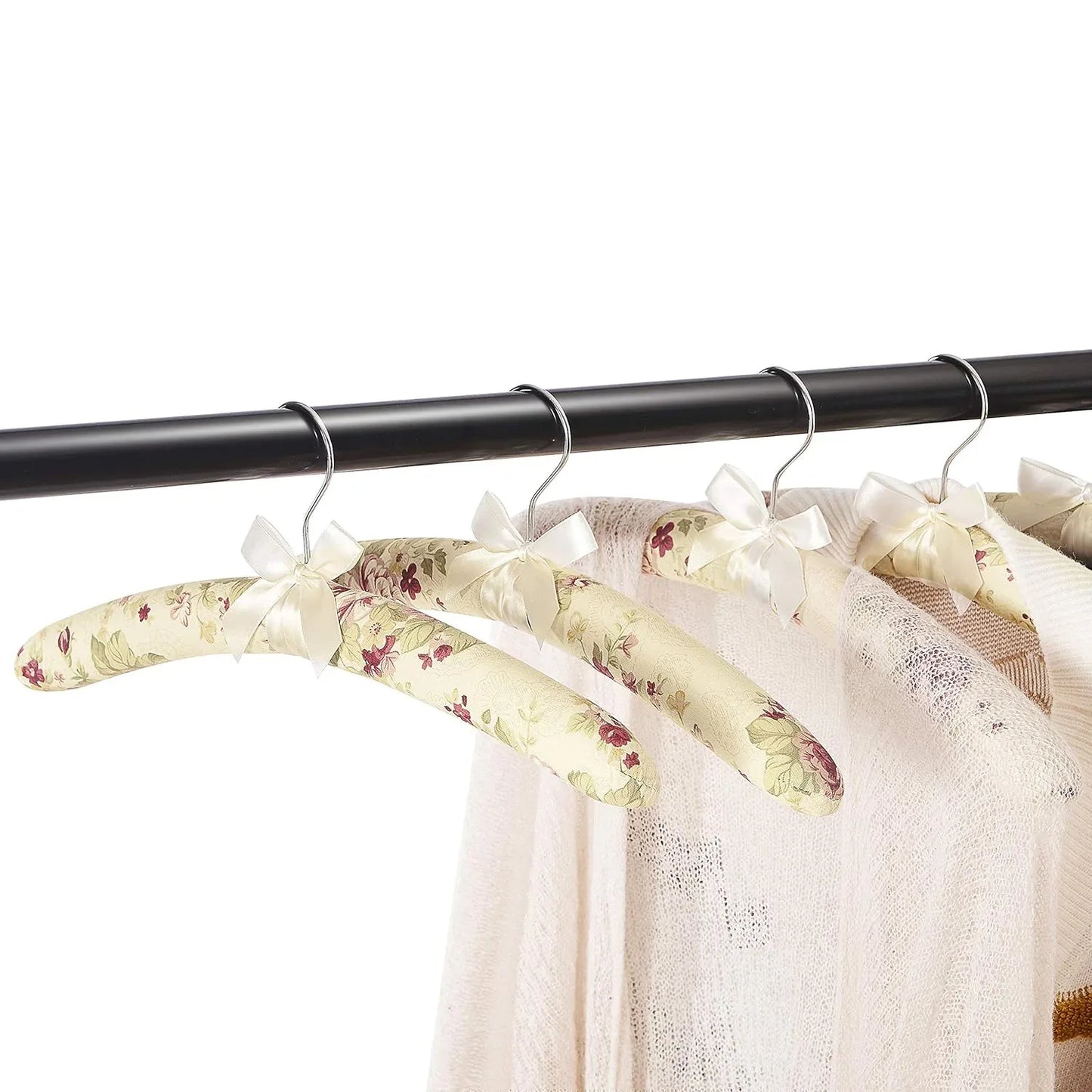 Premium Padded Floral Clothes Hanger (1 Pc) - Zidbik