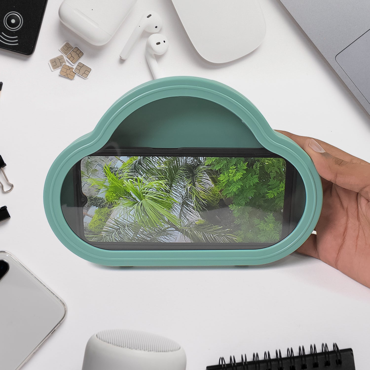 Smartphone  Mobile Stand Waterproof Case Smartphone Stand Case (1 Pc  Green Colour) - Zidbik