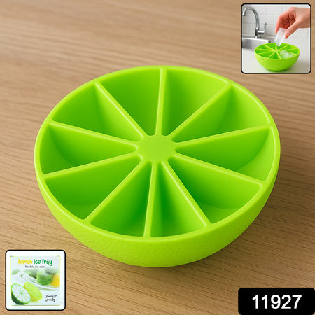 Lemon Shape Flexible Silicone Ice Cube Tray  8-slot Round Ice Mold (1 Pc) - Zidbik