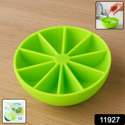 Lemon Shape Flexible Silicone Ice Cube Tray  8-slot Round Ice Mold (1 Pc) - Zidbik