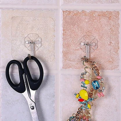 9055 100pc Multipurpose Strong Small Stainless Steel Adhesive Wall Hooks - Zidbik