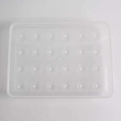 Plastic Egg Storage Container Holder For Refrigerator Egg Tray Holds 24 Eggs (1 Pc) - Zidbik