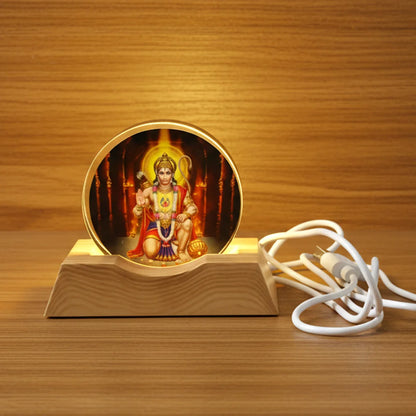 3d Creative Hanuman Ji Acrylic Led Night Lamp (1 Pc) - Zidbik
