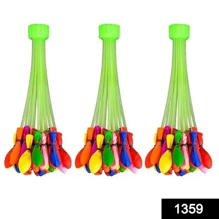 1359 Holi Magic Water Balloons For Kids - 111 Pcs (Multicolor) - Zidbik