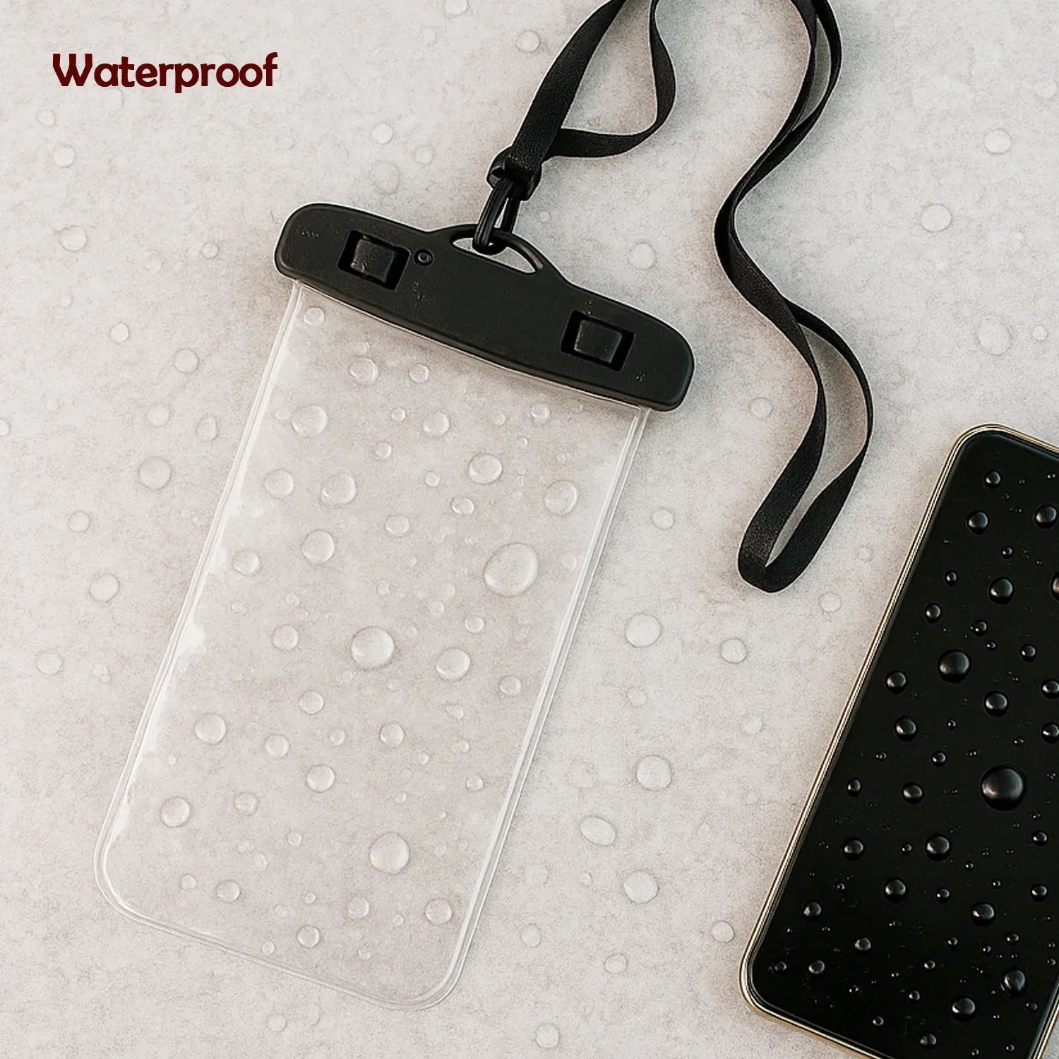 6922 Mobile Cover Pouch Transparent Waterproof Sealed Plastic Smartphone Protective Pouch Coverbag For All Mobile Phones - Zidbik