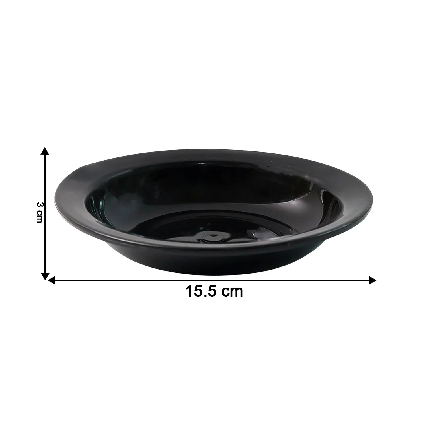 Premium Deep Black Curry Soup Serving Bowl (1 Pc) - Zidbik