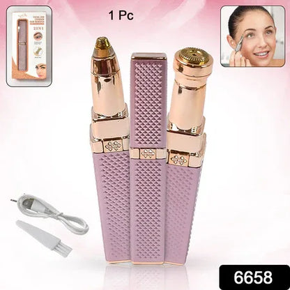 2-in-1 Eyebrow Razor Painless Hair Shaver (1 Pc) - Zidbik