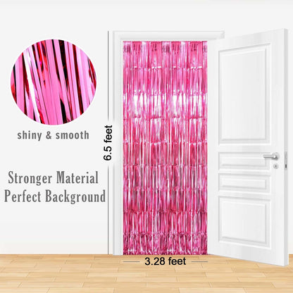 Decorative Foil Fringe Curtain For Birthday Party Decoration - Zidbik