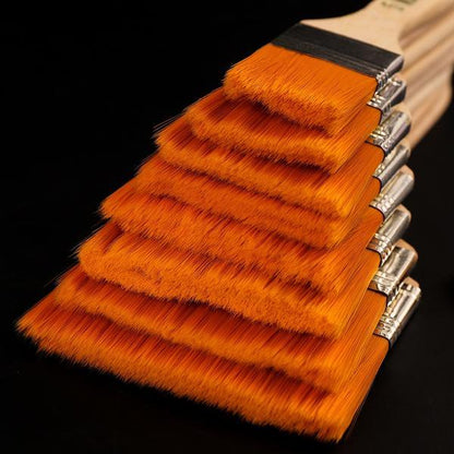 4663 Artistic Flat Painting Brush - Set Of 12 - Zidbik