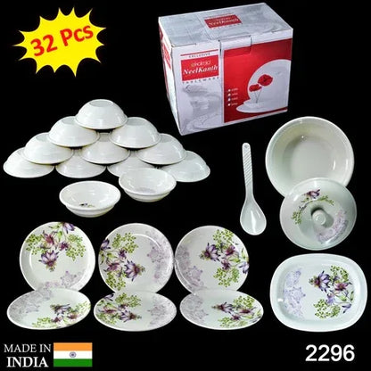 2296 Premium Tableware 32 Pc For Serving Food Stuffs And Items. - Zidbik