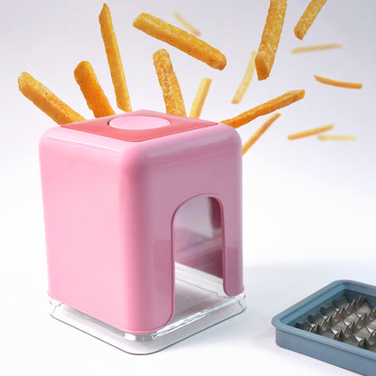 Apex Heavy Duty Potato Chipser  Vegetable Chopper With Dual Blade Set - Zidbik