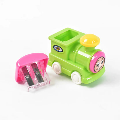 Train Double Hole Pencil Sharpener (1 Pc) - Zidbik