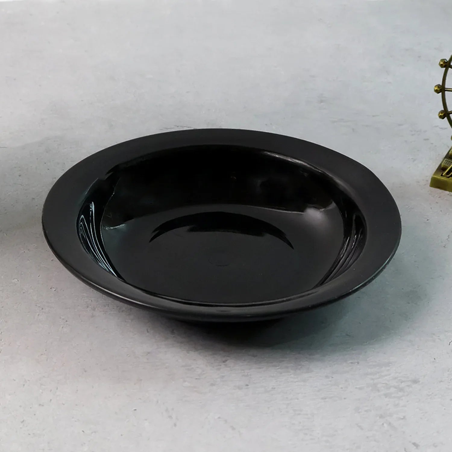 Premium Deep Black Curry Soup Serving Bowl (1 Pc) - Zidbik