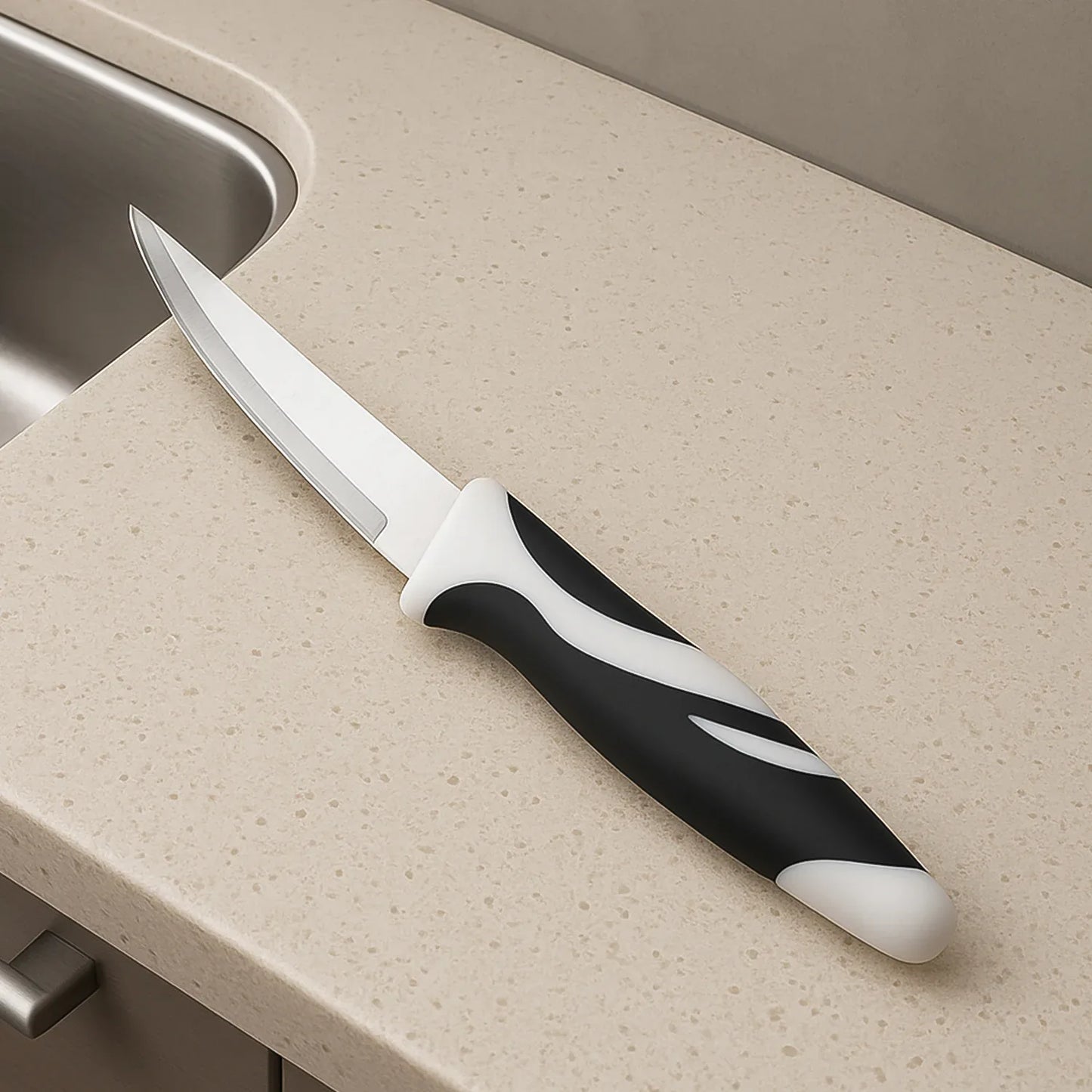 Ritu Sharp Stainless Steel Blade Zebra Kitchen Knife - Zidbik