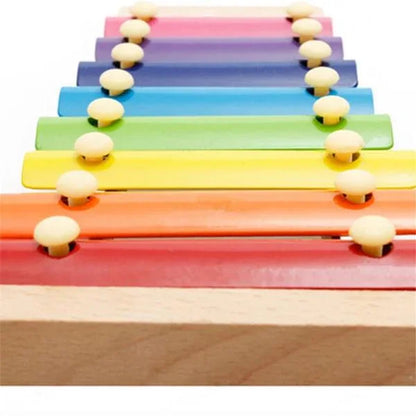 1912 Wooden Xylophone Musical Toy For Children (Multicolor) - Zidbik