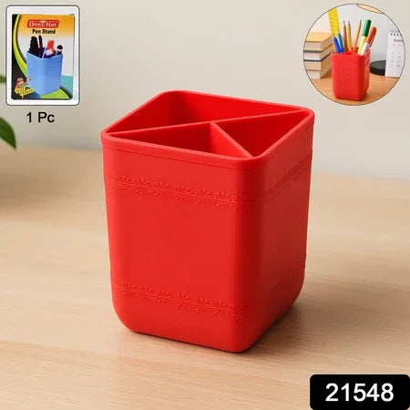 Officemate Pen Stand Tri-section Desk Organizer Stationery Pens Office Supplies - Zidbik