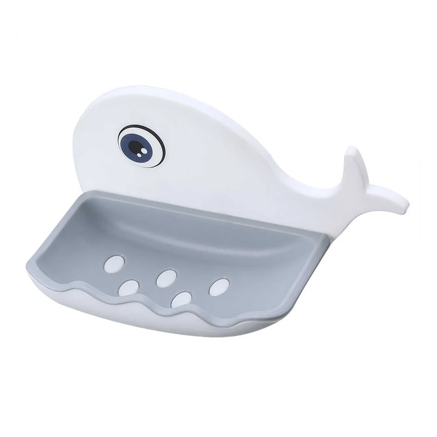 4044 Fish Shape Double Layer Adhesive Waterproof Wall Mounted Soap Bar Holder Stand Rack For Bathroom Shower Wall Kitchen - Zidbik
