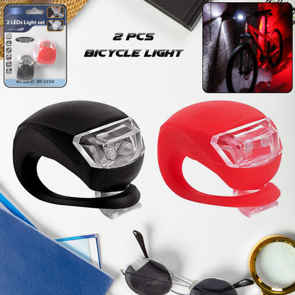 Silicone Led Bike Light Set (2 Pcs Set) - Zidbik