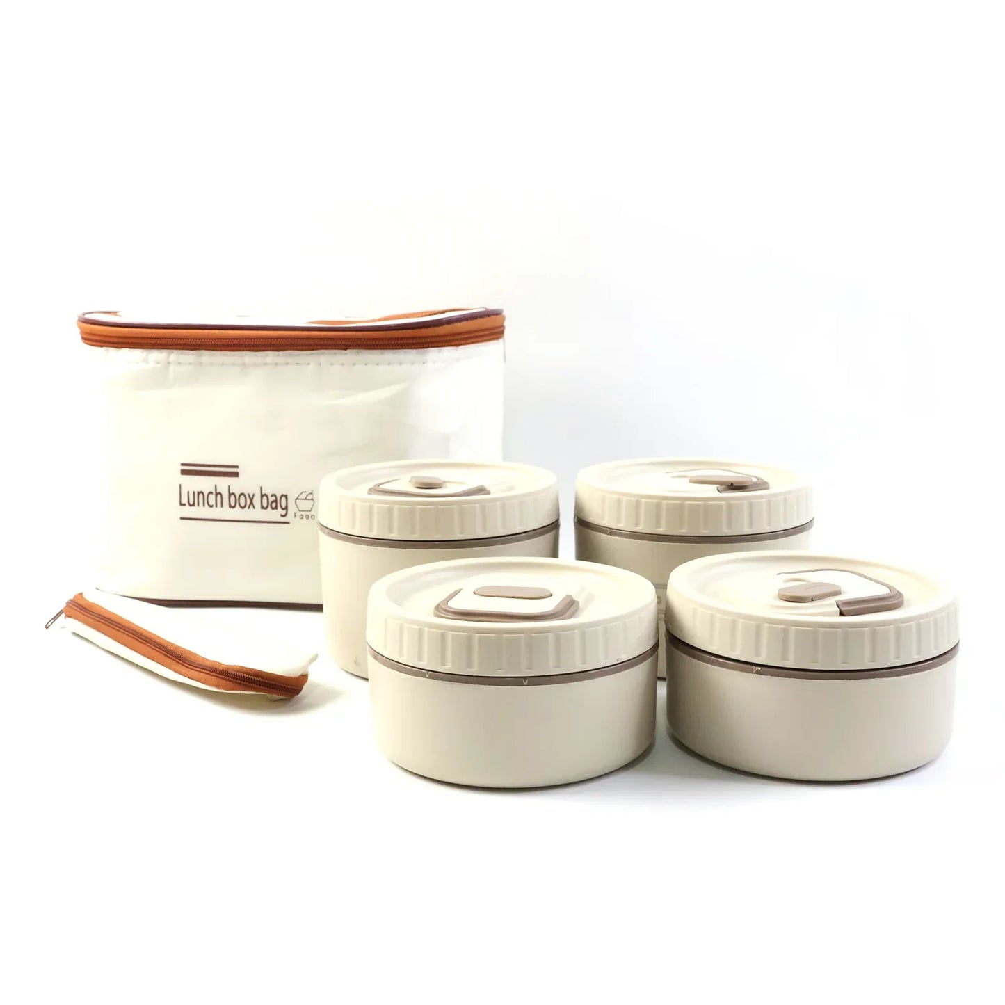 Bento Style Lunch Box Set With Multiple Containers Carry Bag - Zidbik