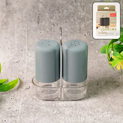 Apex Victory Salt  Pepper Dispenser Set  2 Pcs Acrylic Seasoning Shaker - Zidbik