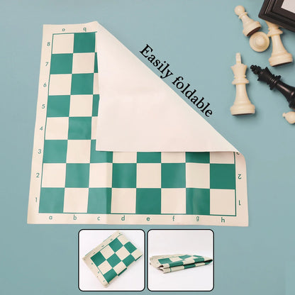 Big Premium Portable Chess Set Plastic Chess Pieces (1 Set) - Zidbik