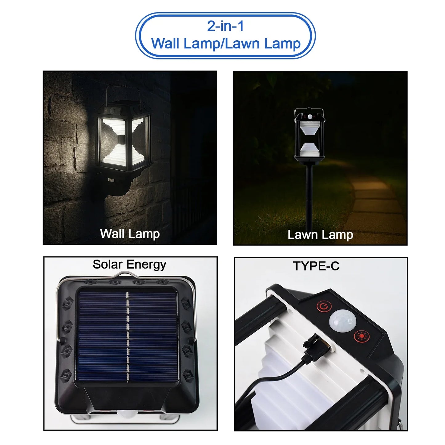 Premium Solar Induction Led Wall Lamp With Motion Sensor (1 Set) - Zidbik