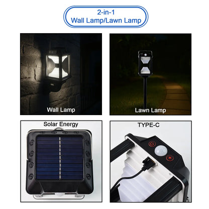 Premium Solar Induction Led Wall Lamp With Motion Sensor (1 Set) - Zidbik
