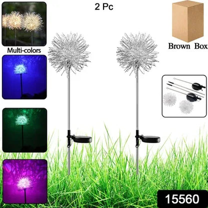 Solar Powered Dandelion Garden Lights (2 Pc) - Zidbik