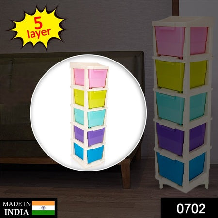 0702 5 Layer Multi-purpose Modular Drawer Storage System - Zidbik