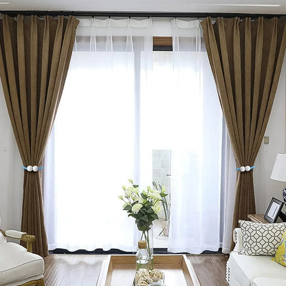 Polyester And Magnet Curtain (2 Pc) - Zidbik