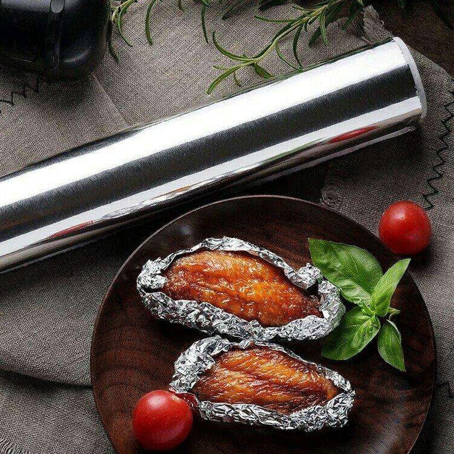 2330 Aluminum Foil Roll Heavy Duty Non Stick Thick Aluminum Foil Sheet Baking Grilling Tool (5mx300mm) - Zidbik