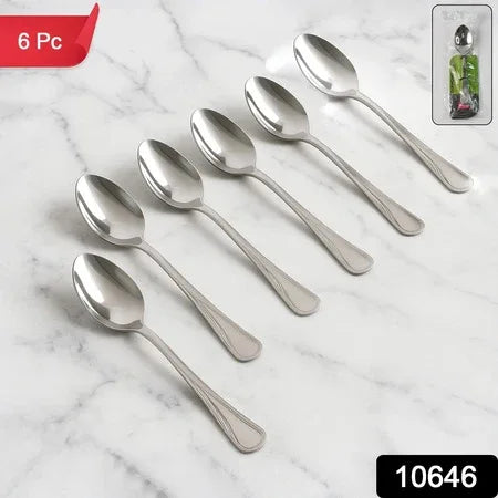 Supermom Stainless Steel Dining Spoons (6 Pc Set) - Zidbik