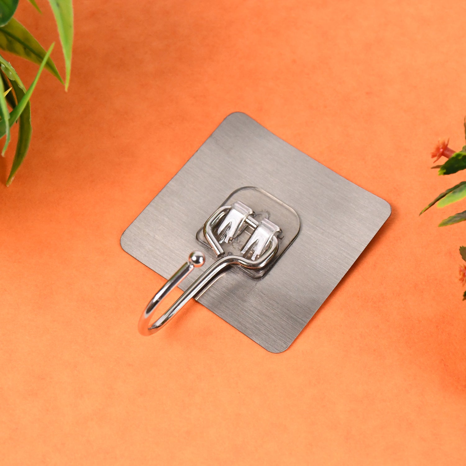 Large Stainless Steel Self Adhesive Wall Hooks (1 Pc) - Zidbik