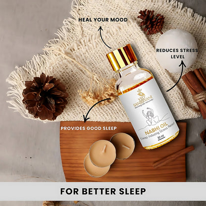 Ved Sanjeevani Nabhi Oil Sleep Inducing Stress Relief (30ml  1 Pc) - Zidbik