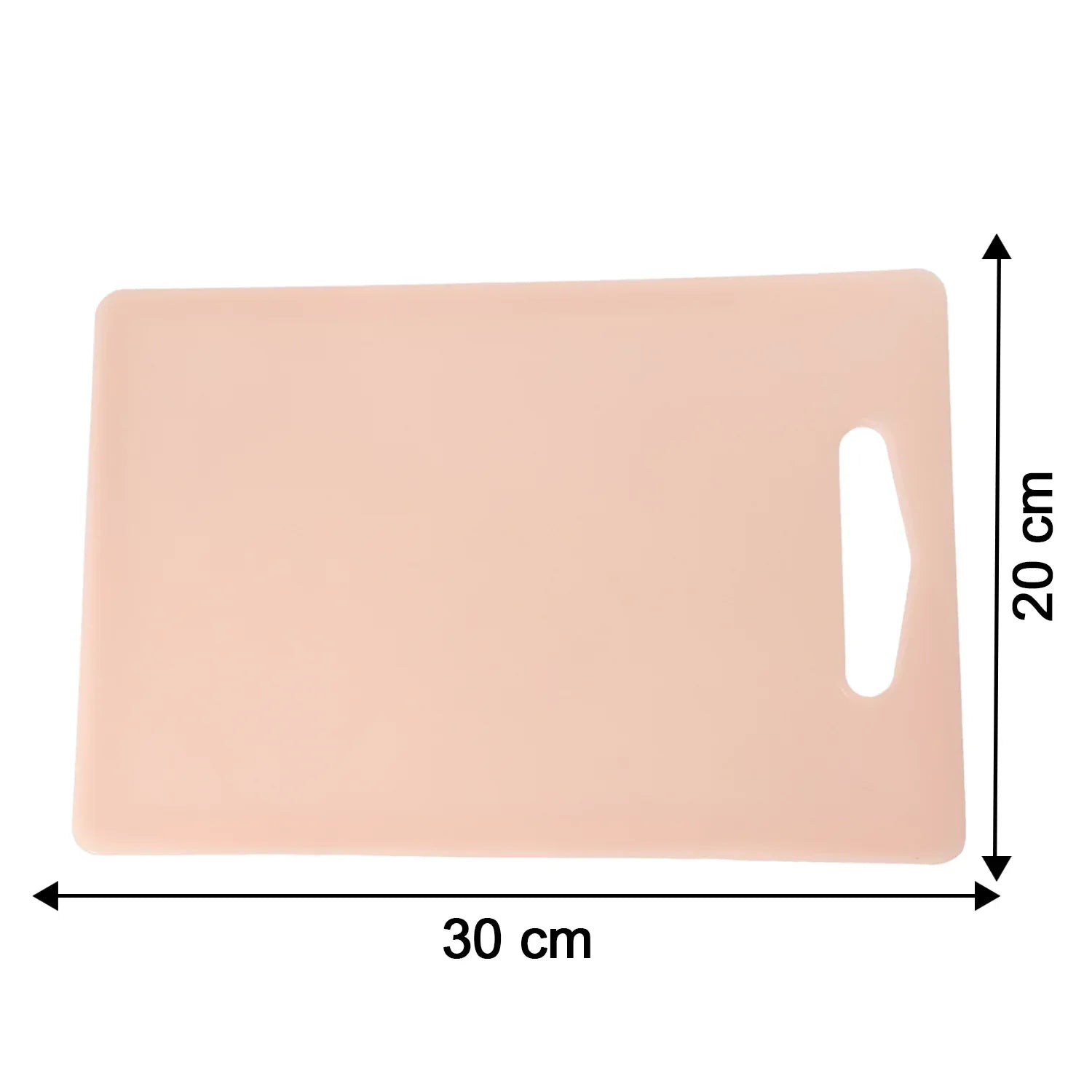 Plastic Chopping Board With Handle (30x20 Cm) - Zidbik