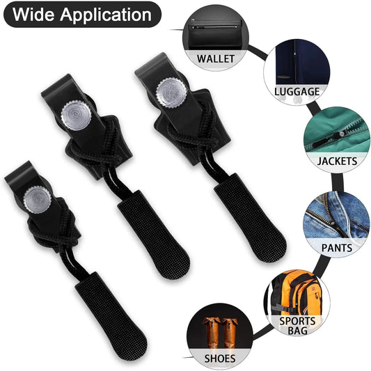 Portable Universal Detachable Zipper Slider (10 Pc Big) - Zidbik
