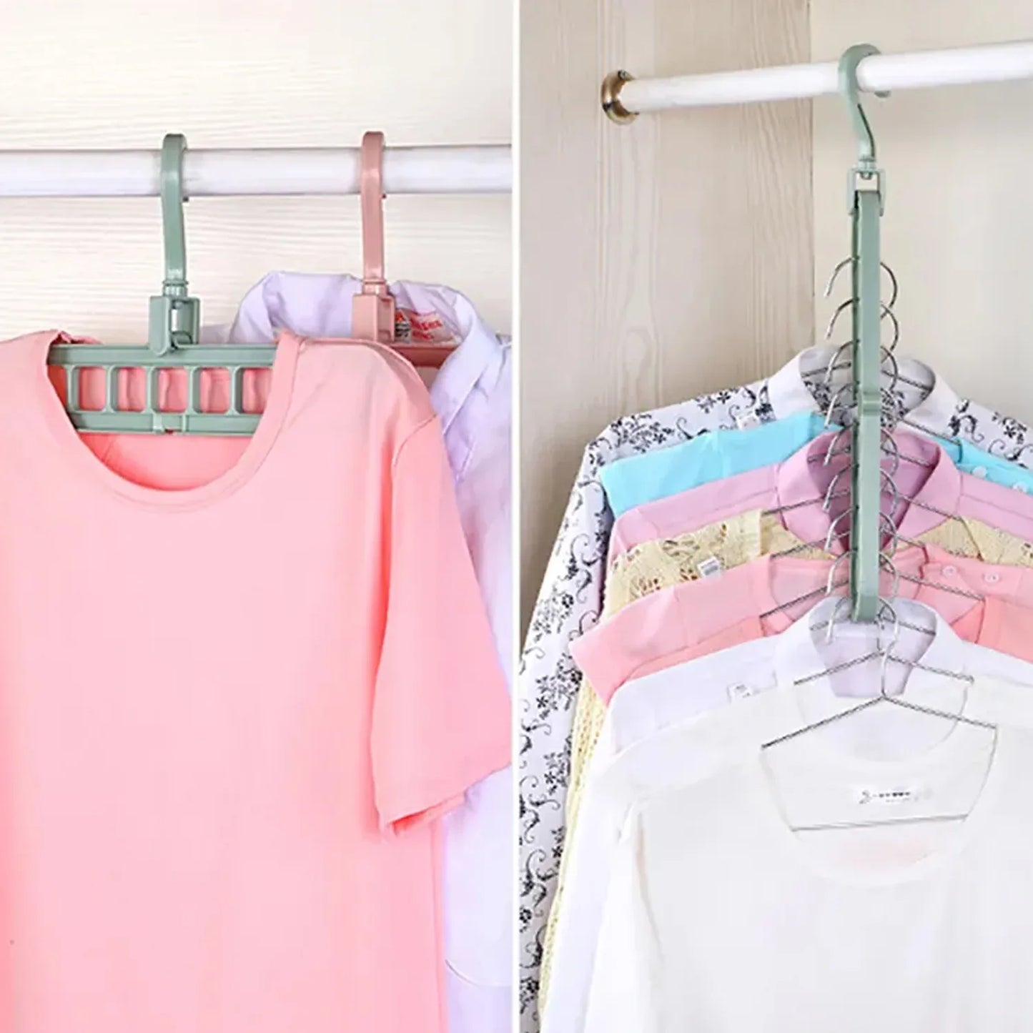 0238a Hole Plastic Hanger Hanging Hook Indoor Wardrobe Clothes Organization Storage Balcony Windowsill Suit Racks - Zidbik