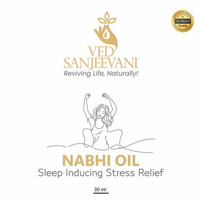 Ved Sanjeevani Nabhi Oil Sleep Inducing Stress Relief (30ml  1 Pc) - Zidbik