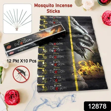 Mosquito Agarbatti Stick Herbal Mosquito Agarbatti 1 Box ( 12 Packet 120 Sticks ) ( Incense Stick ) - Zidbik