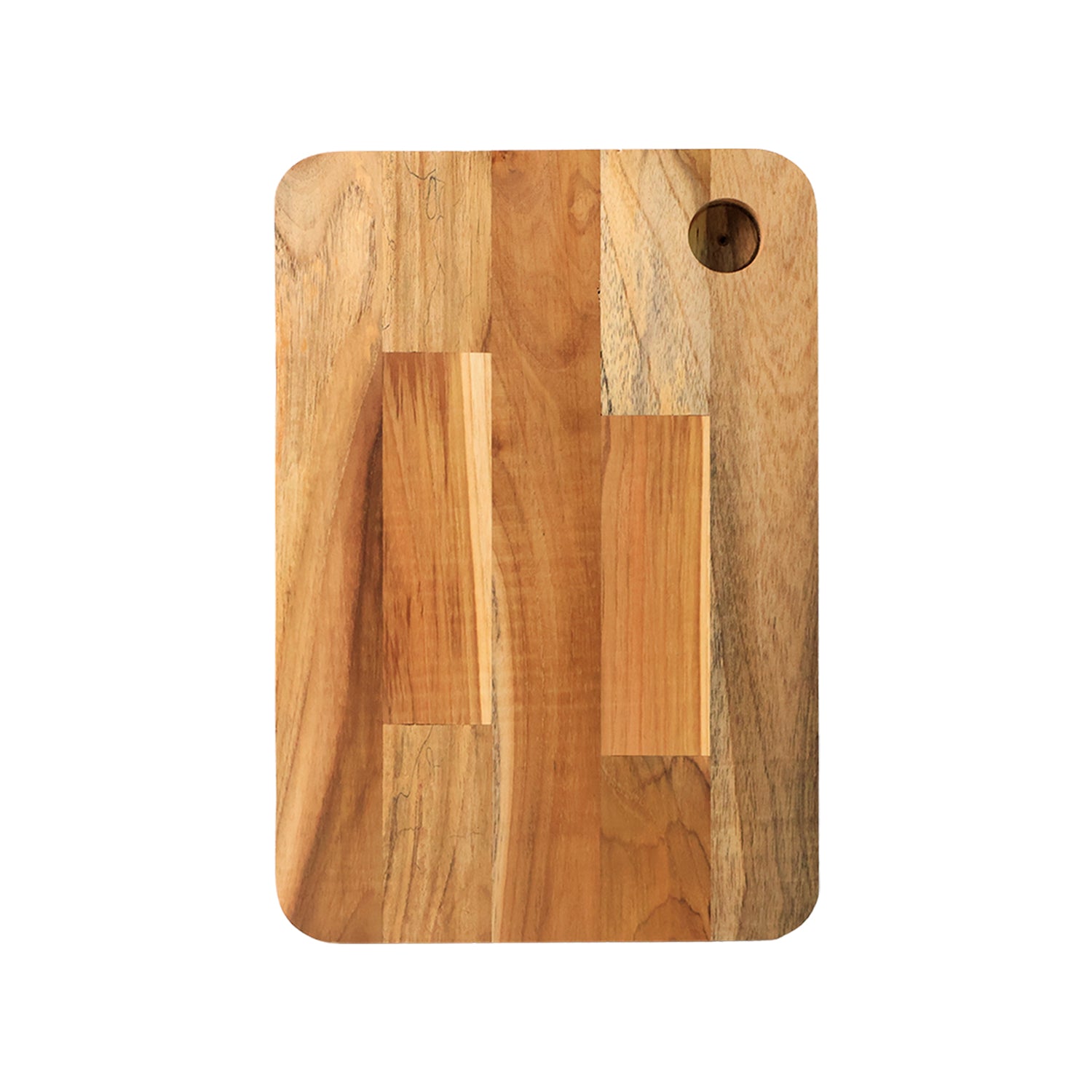 Apex Steel Oak Medium Cutting Board With Wooden Handle (1 Pc) - Zidbik