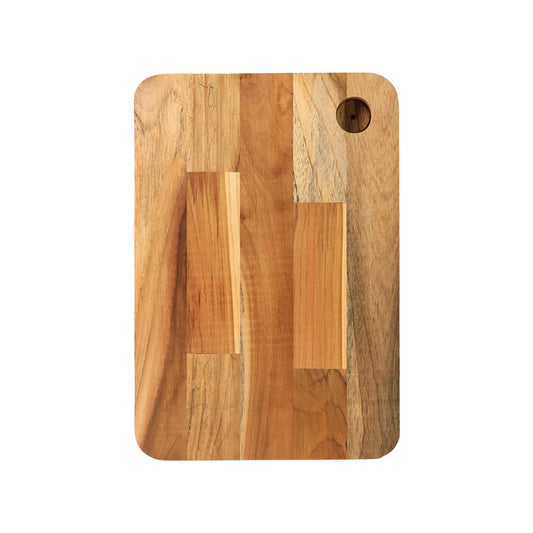 Apex Steel Oak Medium Cutting Board With Wooden Handle (1 Pc) - Zidbik