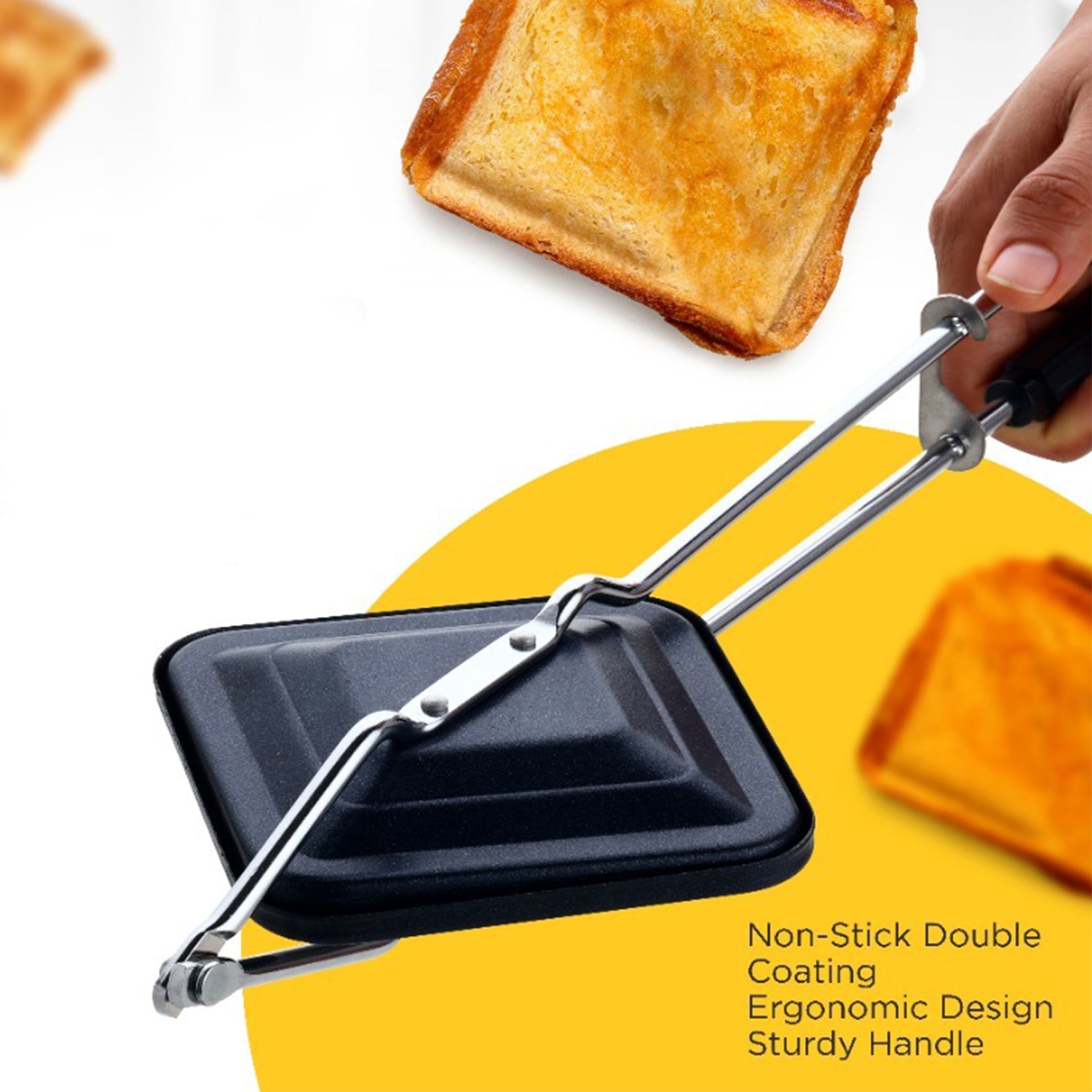 Apex Regular Non-stick Flame-based Sandwich Toaster - Zidbik