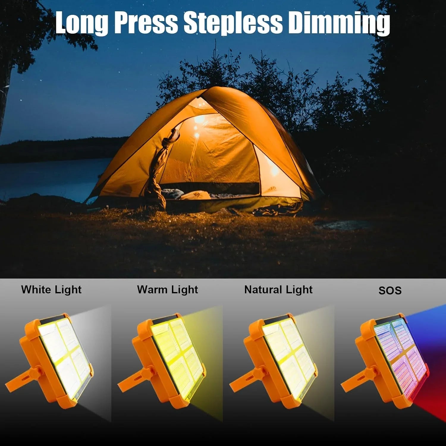 High-brightness Solar Led Flood Light With Power Bank (1 Pc) - Zidbik