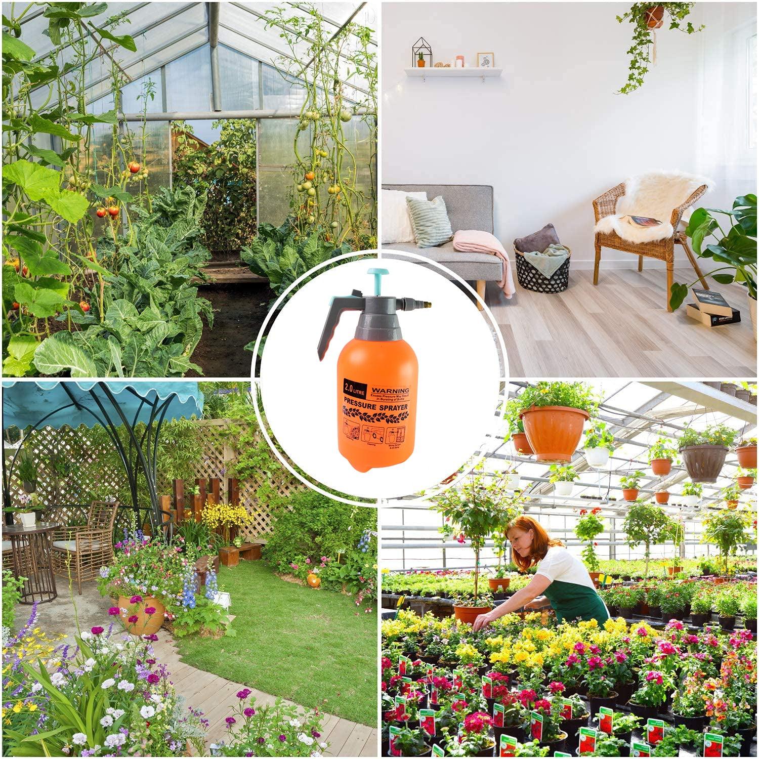 0645 Water Sprayer Hand-held Pump Pressure Garden Sprayer - 2 L - Zidbik