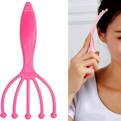 0268 Scalp Massager Handheld Portable Head Massager Deep Relax And Pressure Relief In Office Household And Tour Fathers Day And Mothers Day Gifts For Home Relaxation (1 Pc ) - Zidbik