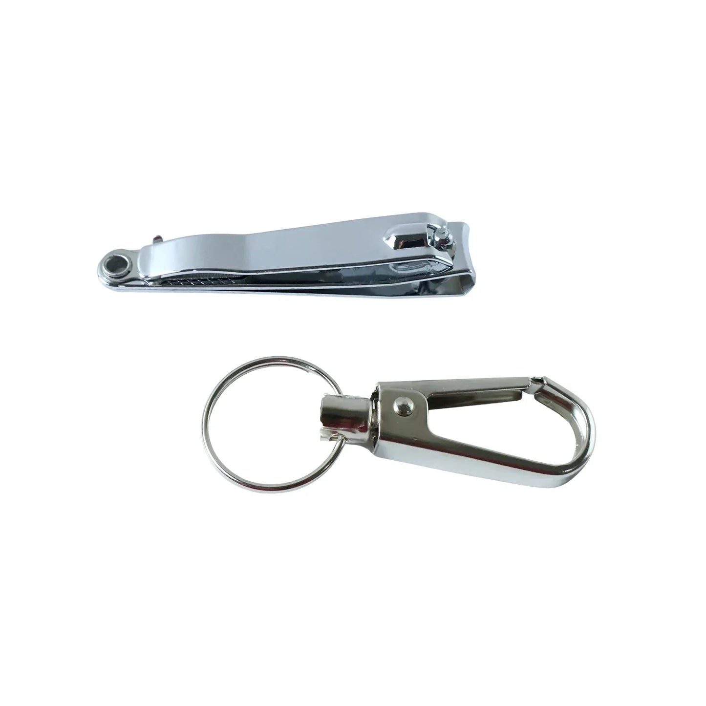 Stainless Steel Nail Clipper Set With Keychain Holder (2 Pc) - Zidbik