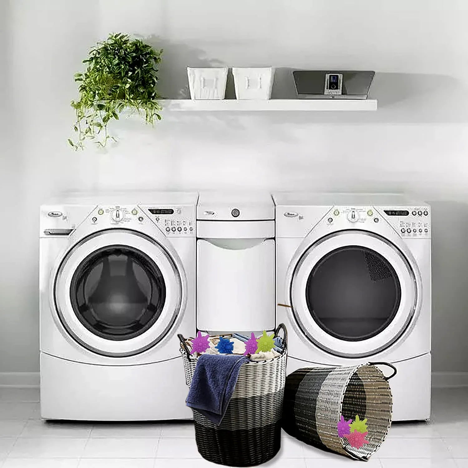 Washing Machine Laundry Reusable Soft Spiky Balls (6 Pc) - Zidbik