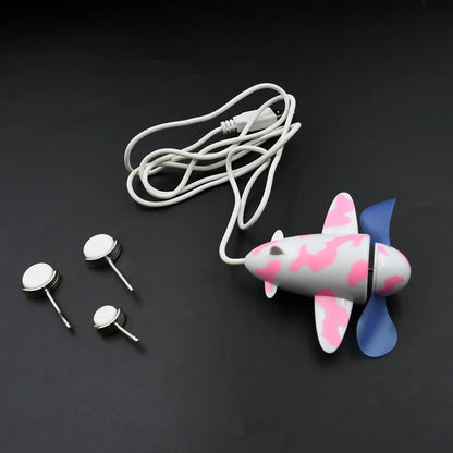 7721 Plane Shape Usb Plane Unique Design Fan Energy Saving Fan For Laptop Computer Desktop Fan - Zidbik