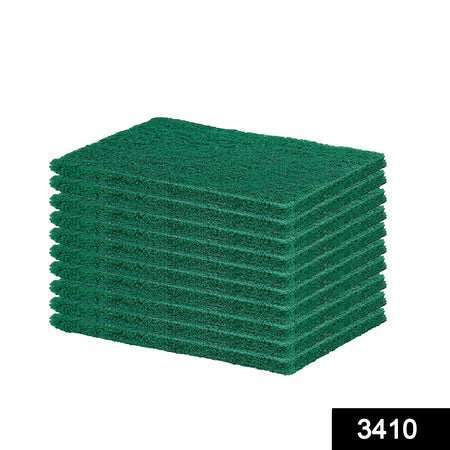 3410 Scrub Sponge Cleaning Pads Aqua Green  10pcs - Zidbik