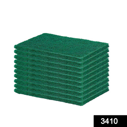 3410 Scrub Sponge Cleaning Pads Aqua Green  10pcs - Zidbik